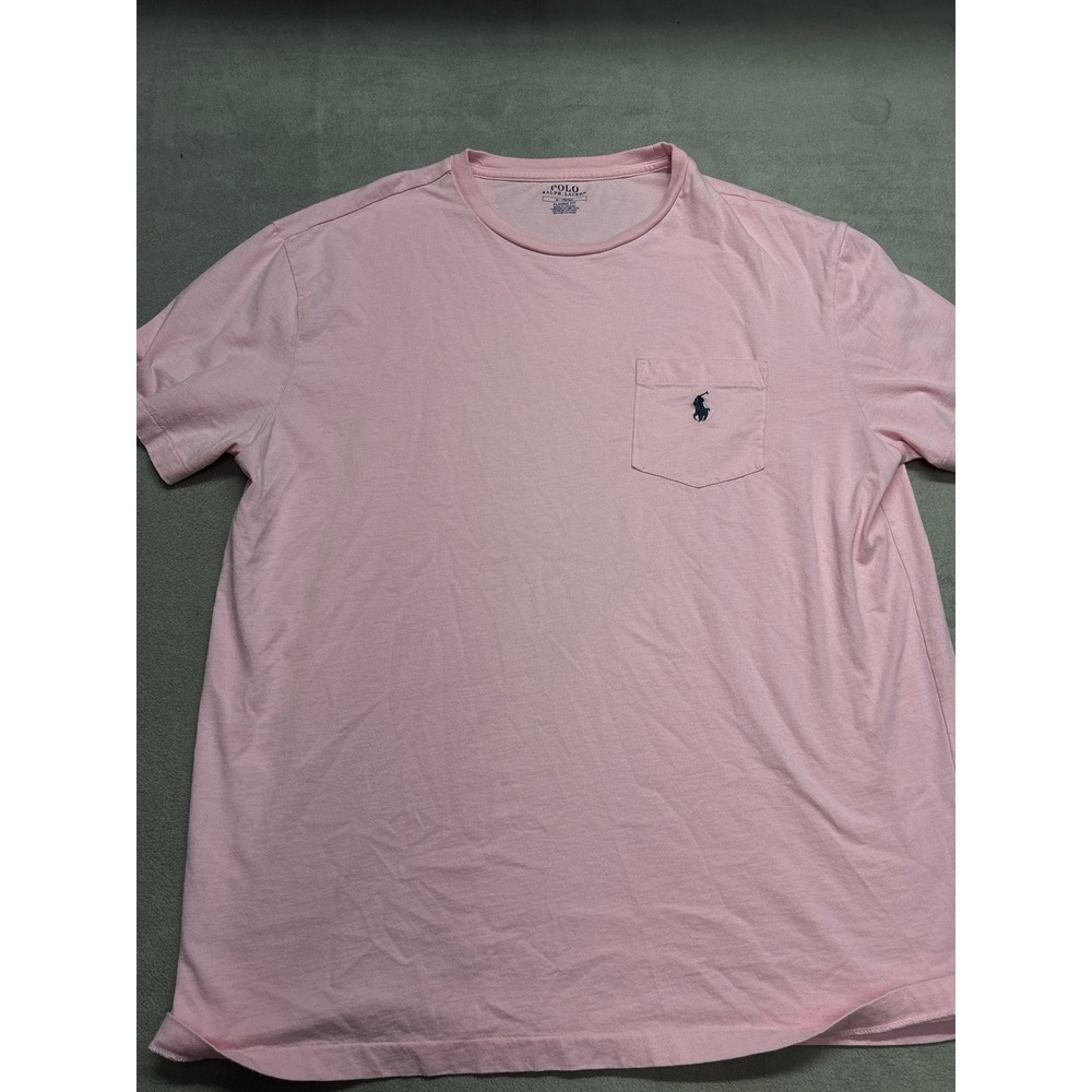 Polo Ralph Lauren Pink Classic Fit Pocket T Shirt Men's Medium